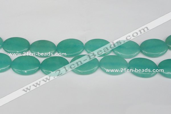 CCN3993 15.5 inches 30*40mm oval candy jade beads wholesale