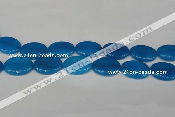 CCN3994 15.5 inches 30*40mm oval candy jade beads wholesale