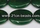 CCN3997 15.5 inches 30*40mm oval candy jade beads wholesale