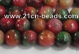 CCN4001 15 inches 6mm faceted round candy jade beads wholesale