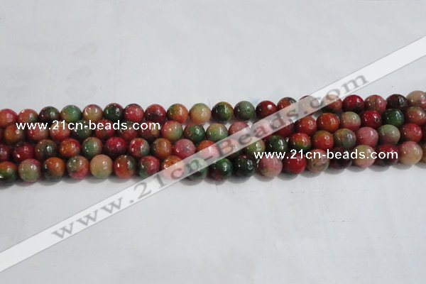 CCN4001 15 inches 6mm faceted round candy jade beads wholesale