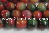 CCN4002 15 inches 8mm faceted round candy jade beads wholesale