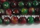 CCN4010 15 inches 6mm faceted round candy jade beads wholesale