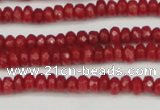 CCN4103 15.5 inches 2*4mm faceted rondelle candy jade beads