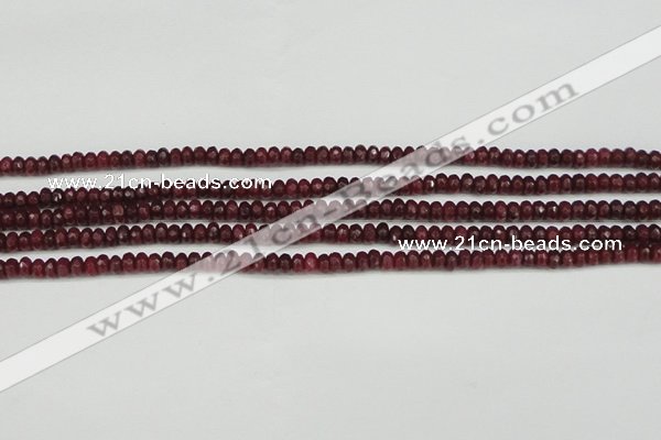 CCN4104 15.5 inches 2*4mm faceted rondelle candy jade beads