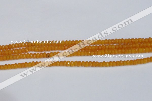 CCN4120 15.5 inches 4*6mm faceted rondelle candy jade beads