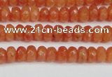 CCN4121 15.5 inches 4*6mm faceted rondelle candy jade beads