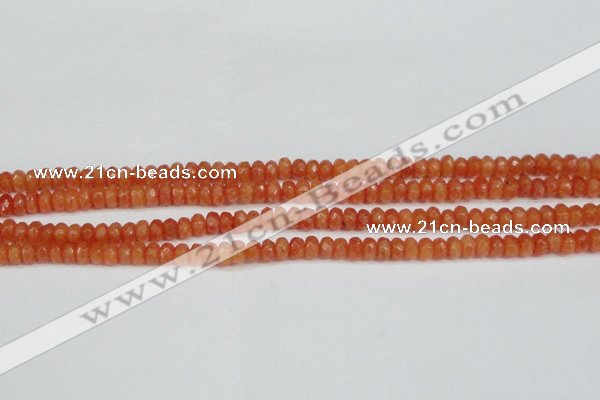 CCN4121 15.5 inches 4*6mm faceted rondelle candy jade beads