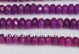 CCN4129 15.5 inches 4*6mm faceted rondelle candy jade beads