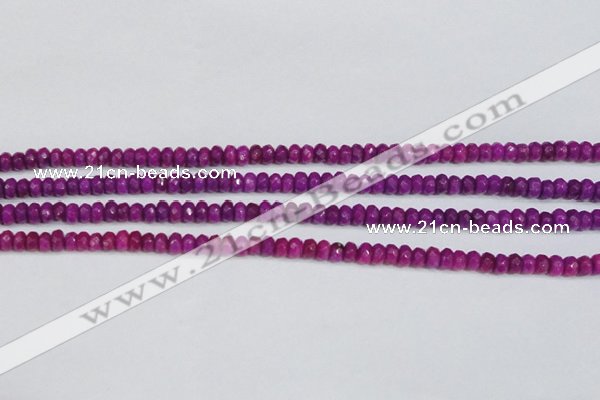 CCN4129 15.5 inches 4*6mm faceted rondelle candy jade beads