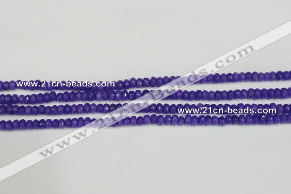 CCN4131 15.5 inches 4*6mm faceted rondelle candy jade beads