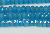 CCN4133 15.5 inches 4*6mm faceted rondelle candy jade beads