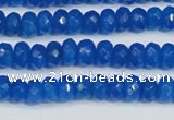 CCN4135 15.5 inches 4*6mm faceted rondelle candy jade beads