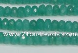 CCN4137 15.5 inches 4*6mm faceted rondelle candy jade beads