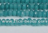 CCN4138 15.5 inches 4*6mm faceted rondelle candy jade beads