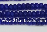 CCN4142 15.5 inches 4*6mm faceted rondelle candy jade beads