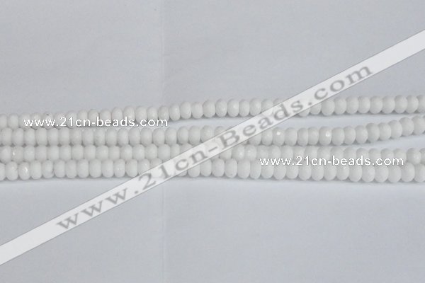 CCN4150 15.5 inches 5*8mm faceted rondelle candy jade beads