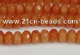 CCN4152 15.5 inches 5*8mm faceted rondelle candy jade beads