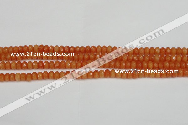 CCN4152 15.5 inches 5*8mm faceted rondelle candy jade beads