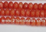 CCN4153 15.5 inches 5*8mm faceted rondelle candy jade beads