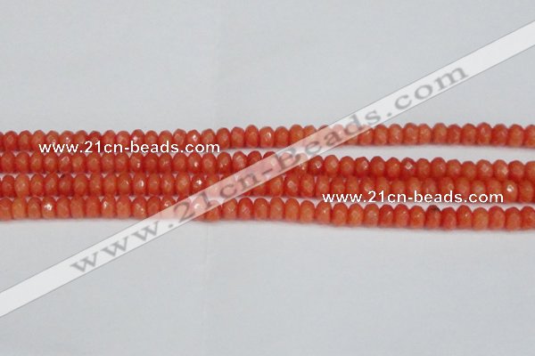 CCN4153 15.5 inches 5*8mm faceted rondelle candy jade beads