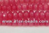 CCN4156 15.5 inches 5*8mm faceted rondelle candy jade beads