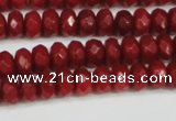 CCN4158 15.5 inches 5*8mm faceted rondelle candy jade beads