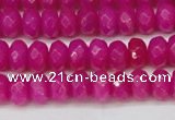 CCN4161 15.5 inches 5*8mm faceted rondelle candy jade beads