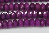 CCN4162 15.5 inches 5*8mm faceted rondelle candy jade beads