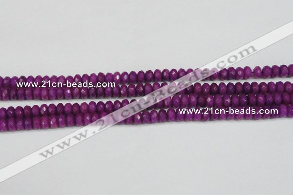 CCN4162 15.5 inches 5*8mm faceted rondelle candy jade beads