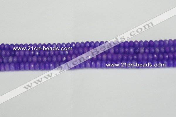 CCN4163 15.5 inches 5*8mm faceted rondelle candy jade beads