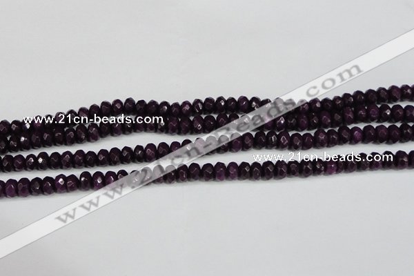 CCN4164 15.5 inches 5*8mm faceted rondelle candy jade beads