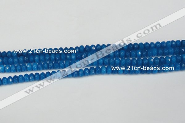 CCN4165 15.5 inches 5*8mm faceted rondelle candy jade beads