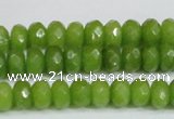 CCN4168 15.5 inches 5*8mm faceted rondelle candy jade beads