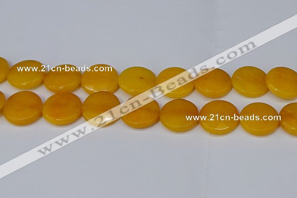 CCN4181 15.5 inches 20mm faceted coin candy jade beads wholesale