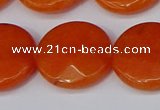 CCN4182 15.5 inches 20mm faceted coin candy jade beads wholesale