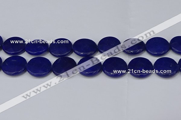 CCN4189 15.5 inches 20mm faceted coin candy jade beads wholesale