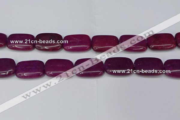 CCN4195 15.5 inches 18*25mm rectangle candy jade beads wholesale