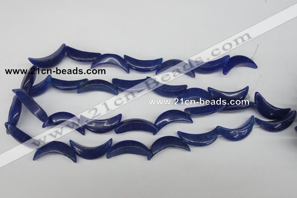 CCN420 15.5 inches 8*30mm curved moon candy jade beads wholesale