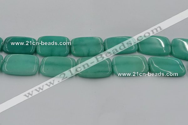 CCN4207 15.5 inches 30*40mm rectangle candy jade beads wholesale