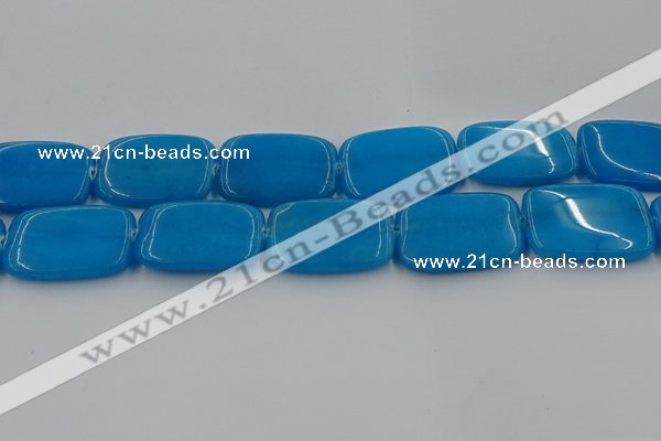 CCN4208 15.5 inches 30*40mm rectangle candy jade beads wholesale