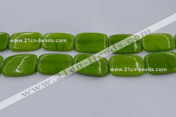 CCN4211 15.5 inches 30*40mm rectangle candy jade beads wholesale