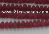 CCN4501 15.5 inches 3*5mm rondelle matte candy jade beads