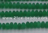 CCN4503 15.5 inches 3*5mm rondelle matte candy jade beads