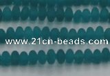 CCN4505 15.5 inches 3*5mm rondelle matte candy jade beads