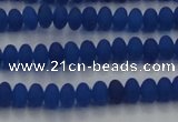 CCN4507 15.5 inches 3*5mm rondelle matte candy jade beads