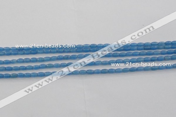 CCN4514 15.5 inches 3*5mm rice candy jade beads wholesale