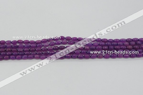 CCN4519 15.5 inches 4*6mm rice candy jade beads wholesale