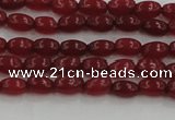 CCN4520 15.5 inches 4*6mm rice candy jade beads wholesale