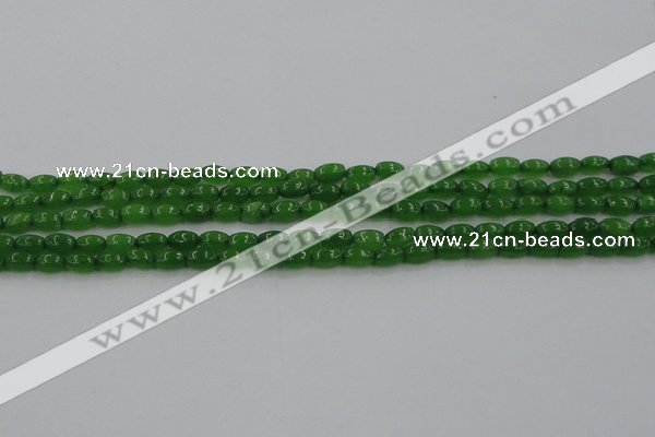 CCN4523 15.5 inches 4*6mm rice candy jade beads wholesale